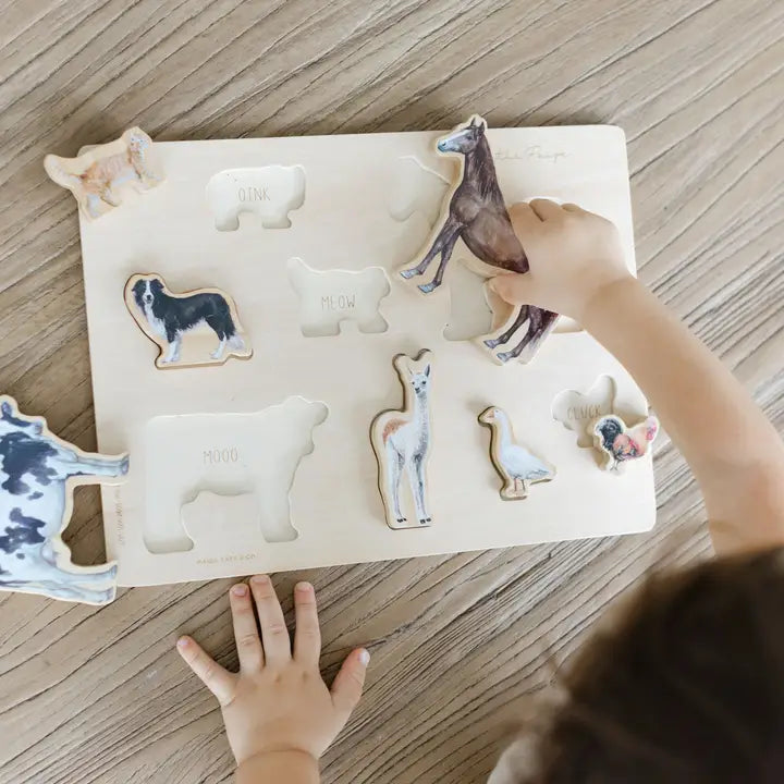 Paige Tate & Co Farm Animals Wooden Puzzle: A Tabitha Paige Puzzle
