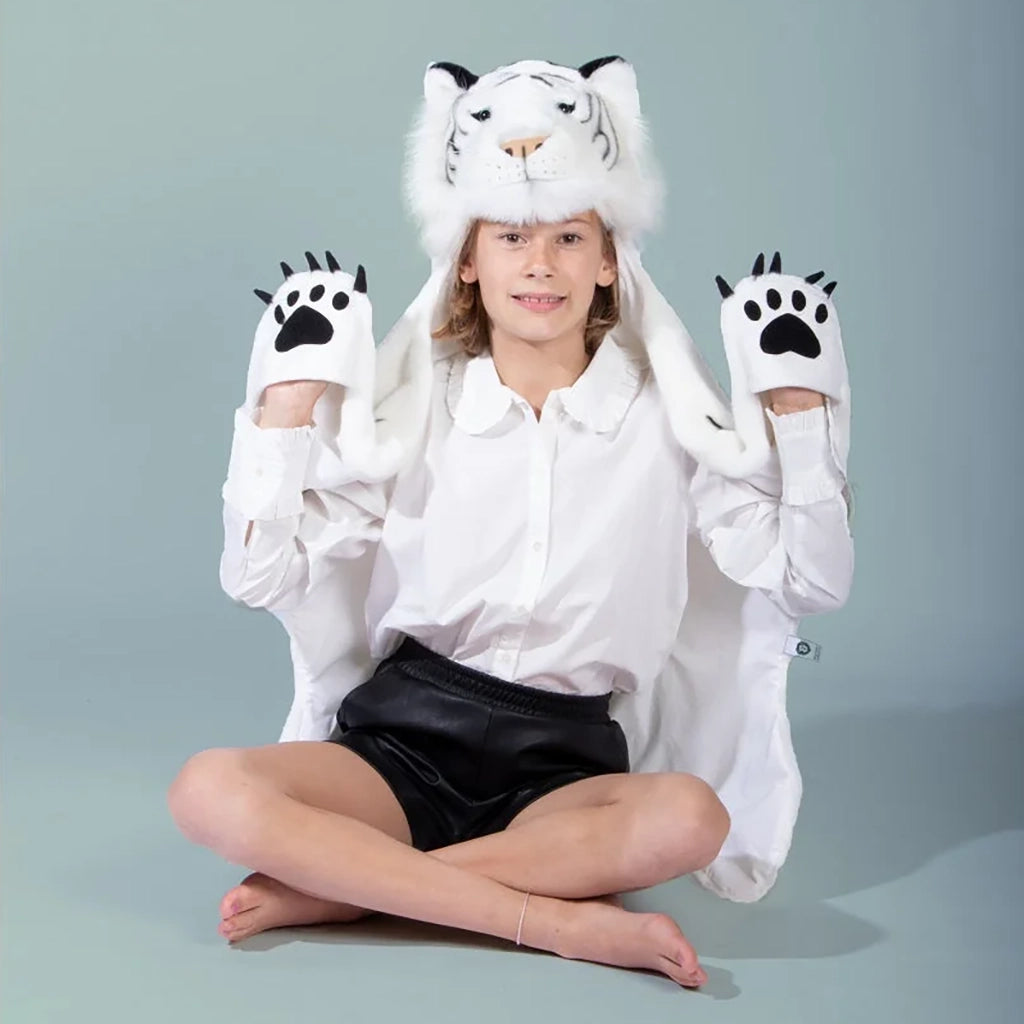 Wild & Soft White Tiger Costume