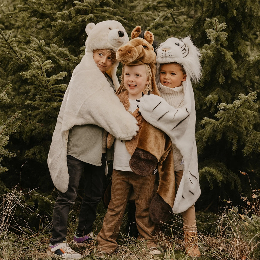 Wild & Soft White Tiger Costume