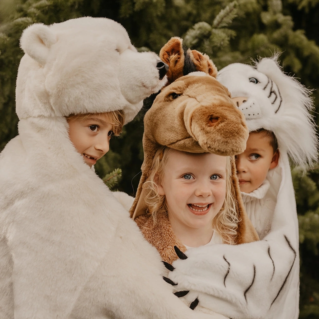 Wild & Soft White Tiger Costume