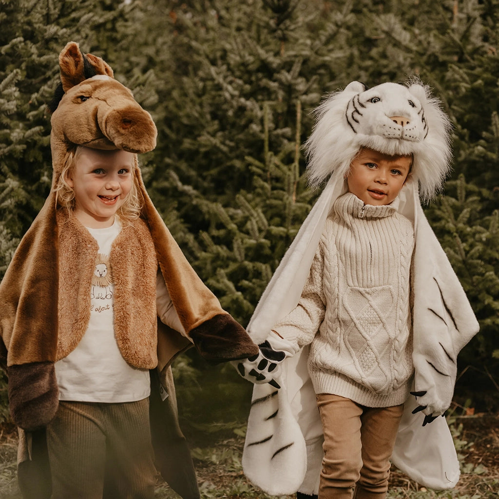 Wild & Soft White Tiger Costume