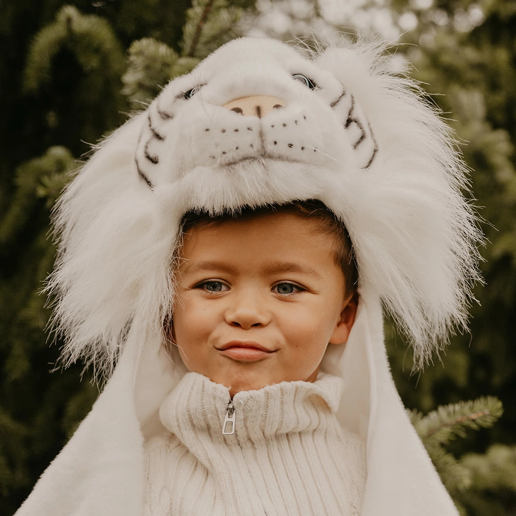 Wild & Soft White Tiger Costume