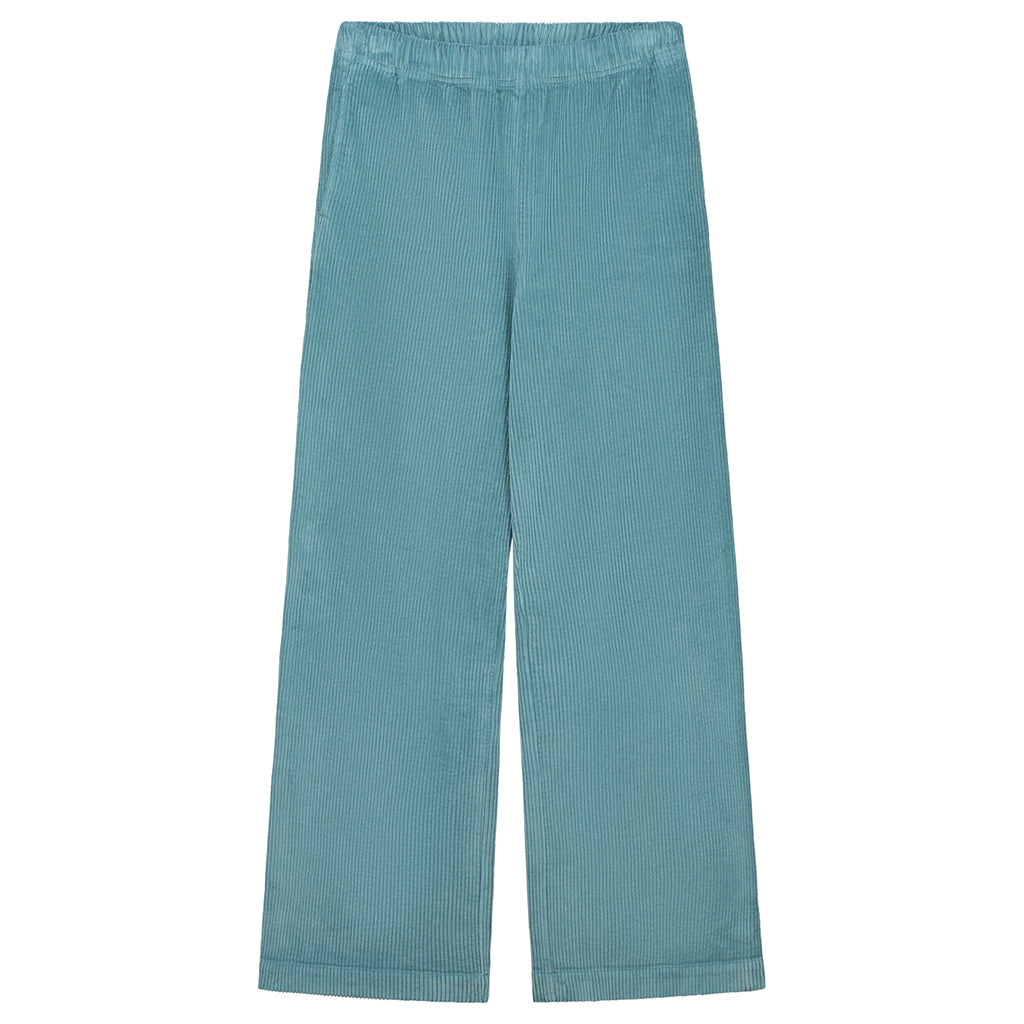 Yuki Woman Beau Corduroy Pants Ocean Blue