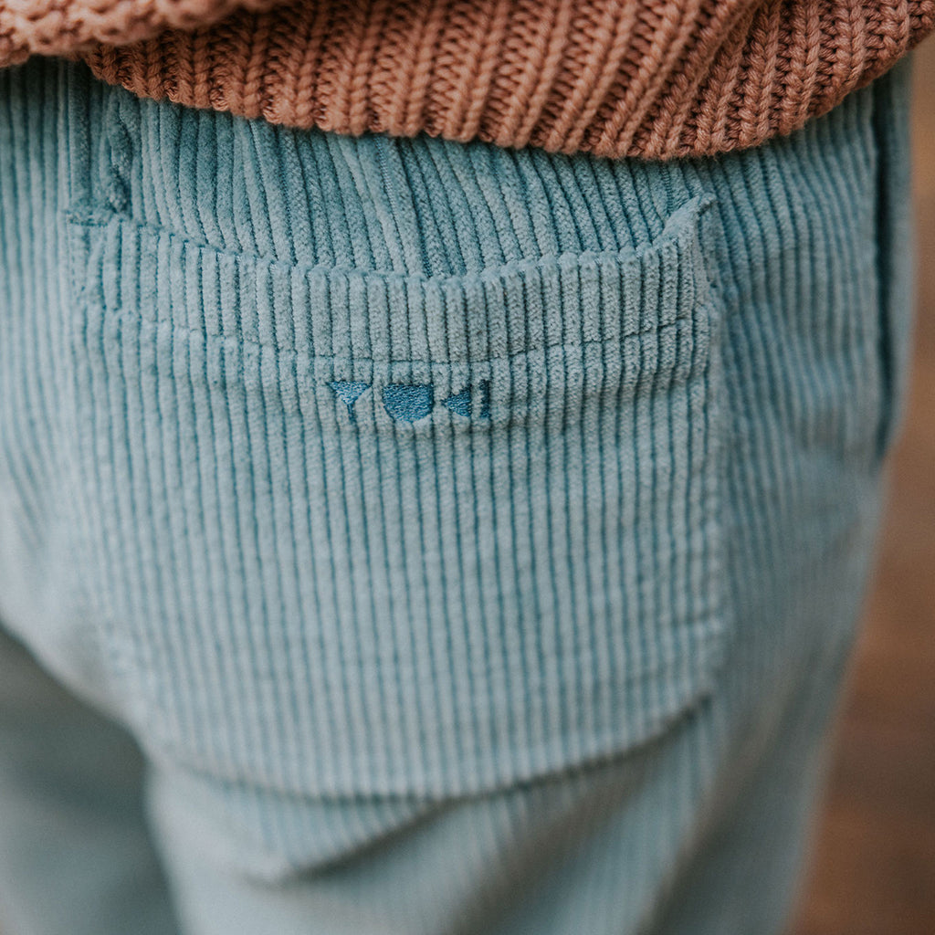 Yuki Woman Beau Corduroy Pants Ocean Blue