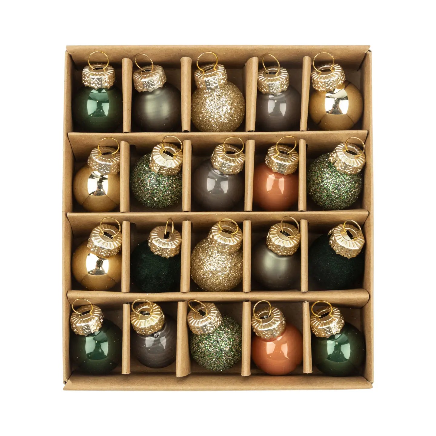 Silver Tree Home & Holiday Set of 20 Mini Glass Ball Ornament