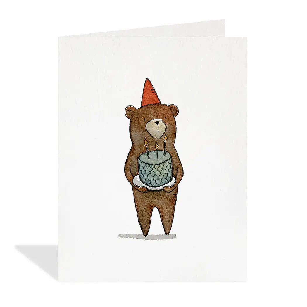 Halfpenny Postage Baby Card Birthday Bear