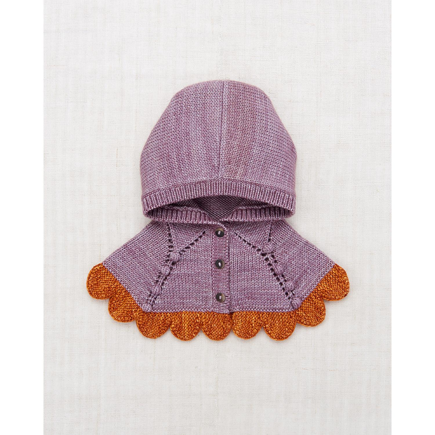 Misha & Puff Child Scalloped Edge Hood Capelet