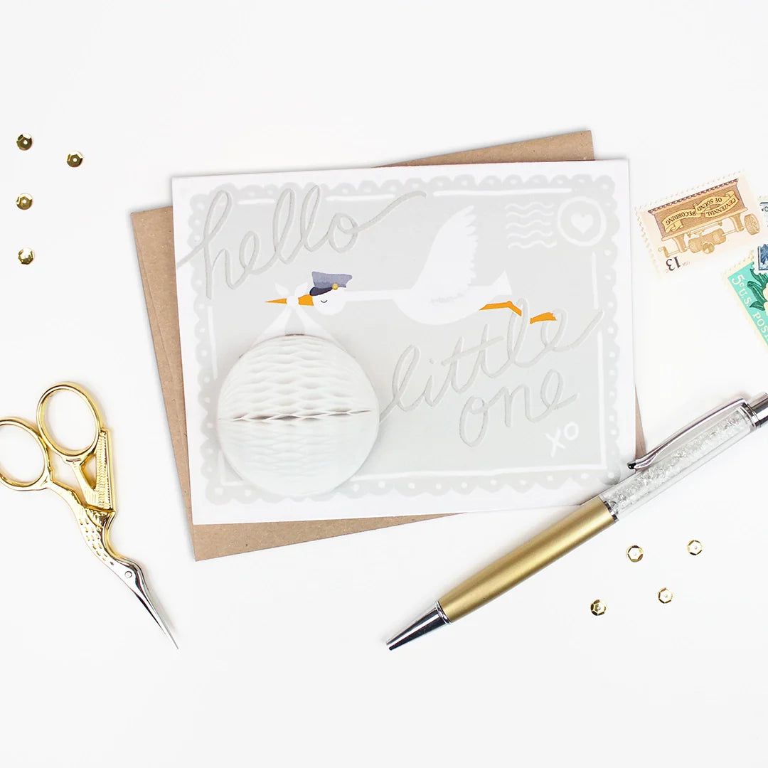 Inklings Paperie Pop Up Card New Baby