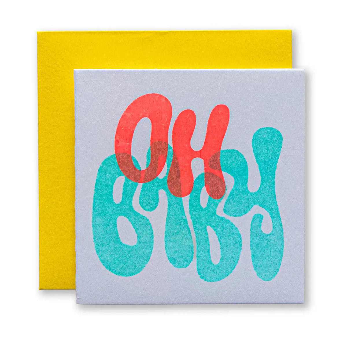 Oh Baby Risograph Tiny Card