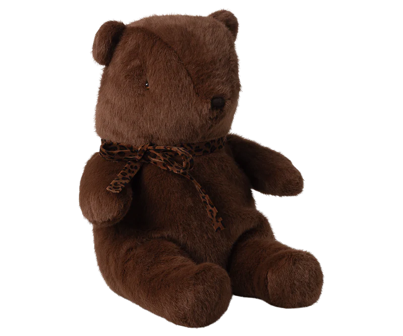 Maileg Toys Teddy Bear Plush, Medium - Dark Chocolate