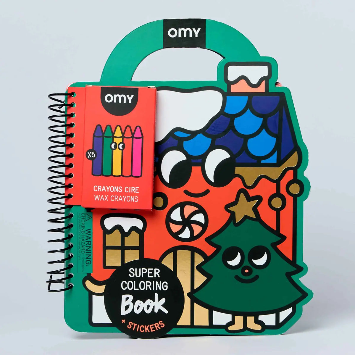 Omy Super Coloring And Sticker Book Christmas