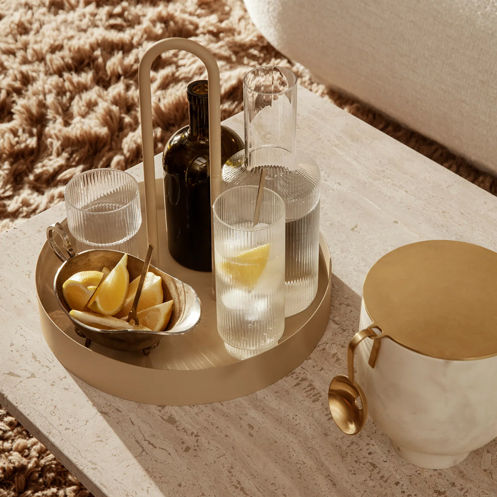 Ferm Living Outdoor Grib Tray Cashmere Beige