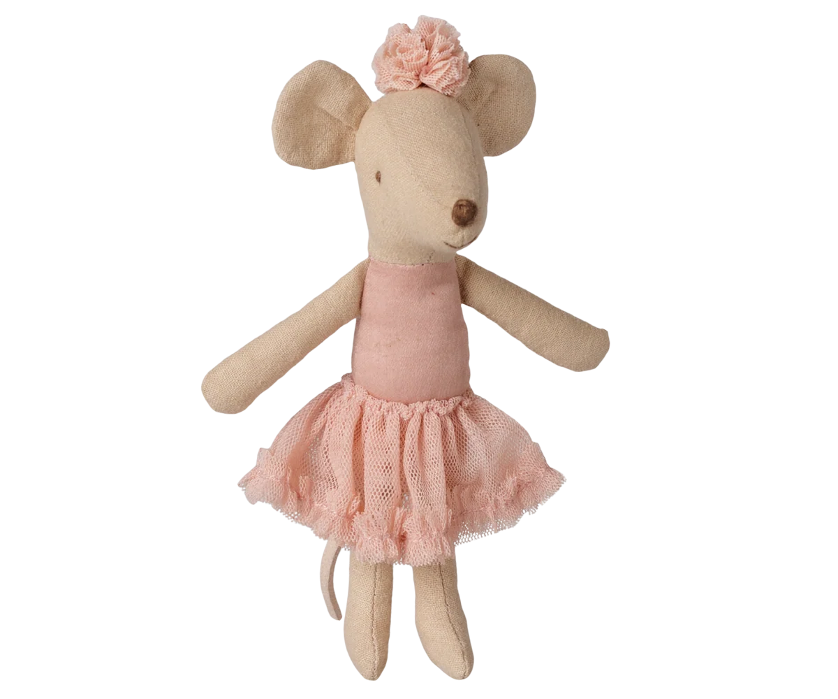 Maileg Toys Mouse Family Big Sister Ballerina Light Heather