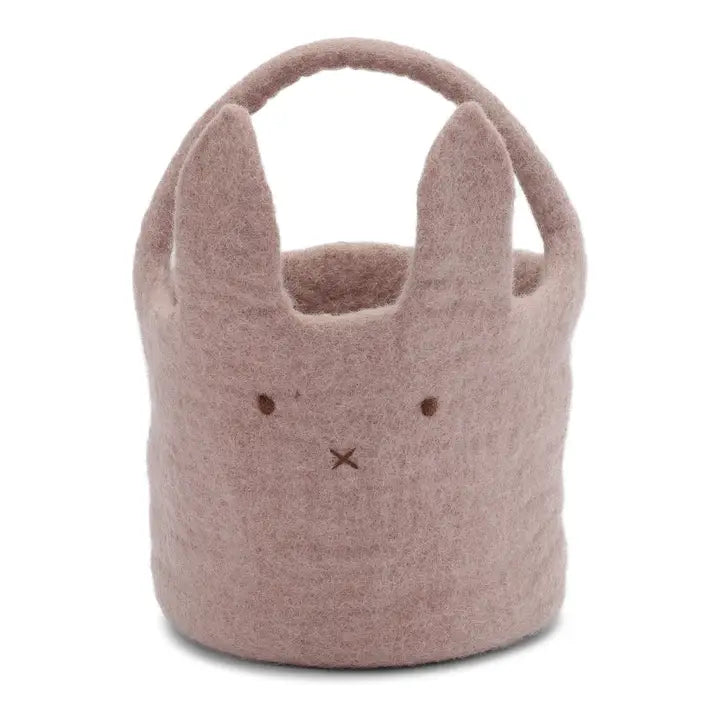 Gry &amp; Sif – Big Bunny Felted Basket in Lavender