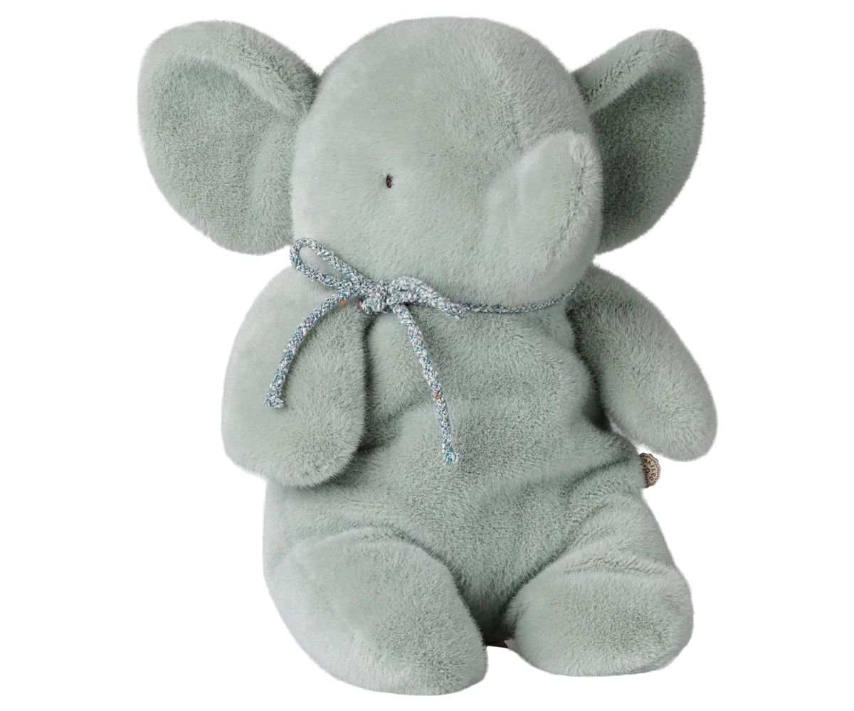 Maileg Toys Medium Elephant plush - Soft Mint