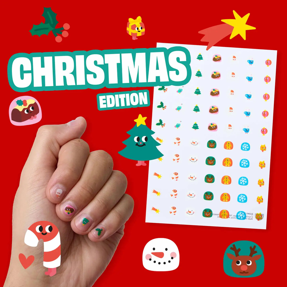 Omy Nail Stickers Hohoho