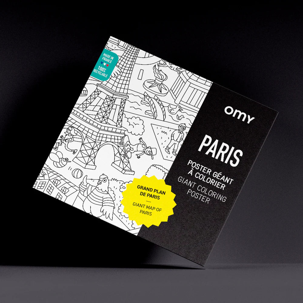 Omy Giant Coloring Poster Paris