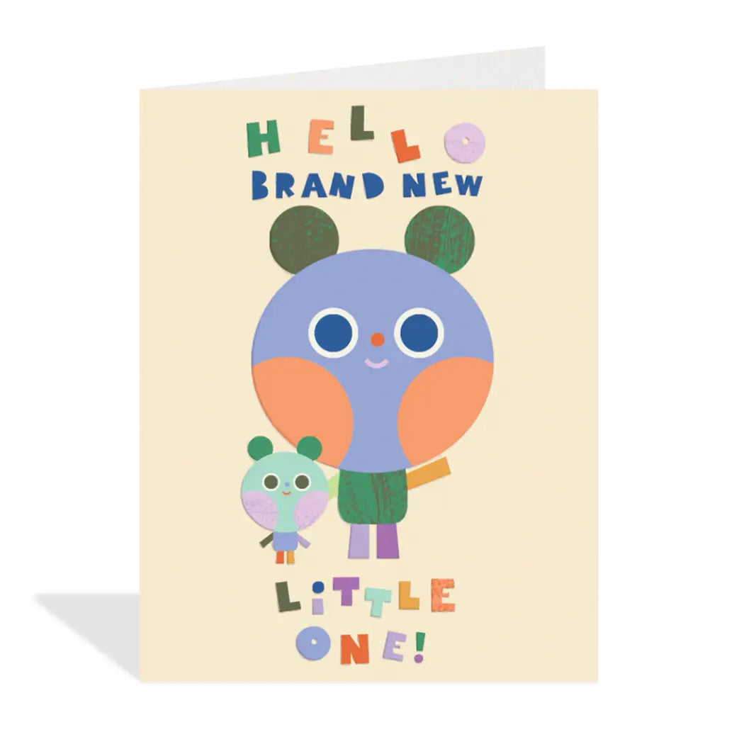 Halfpenny Postage Baby Card Brand New Baby