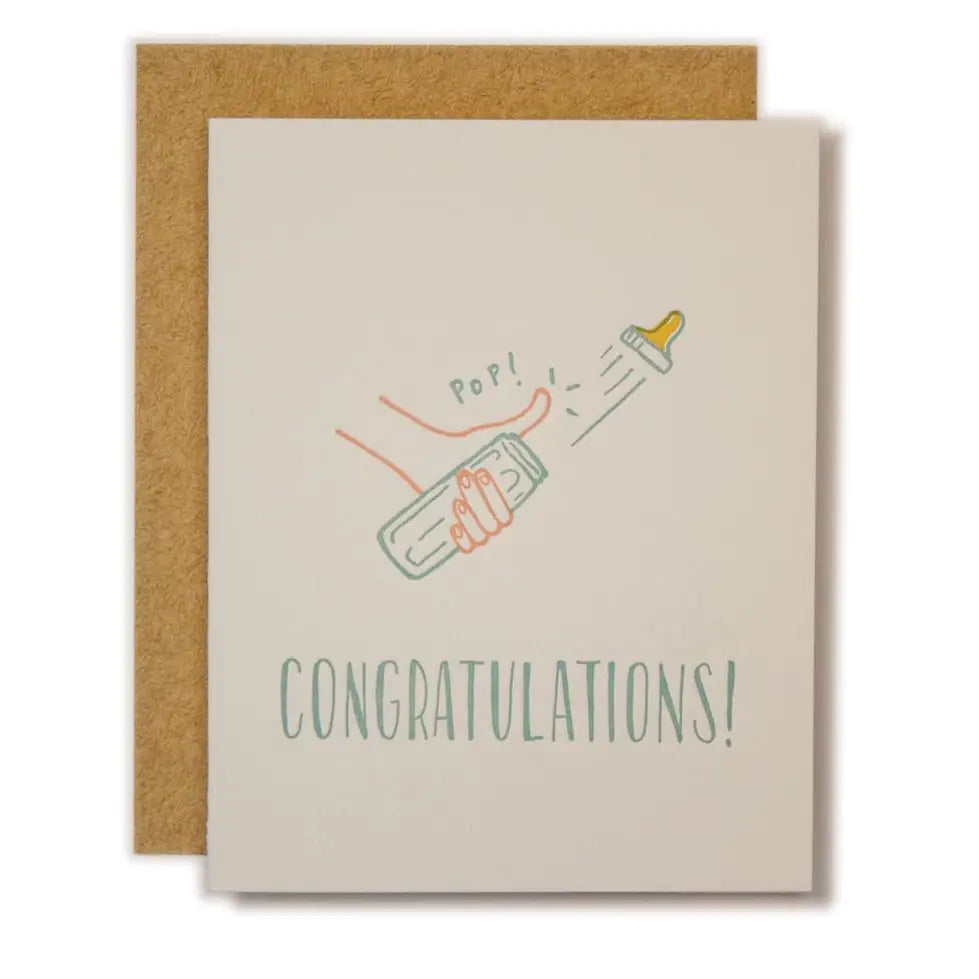 Congratulations Bottle Pop Card