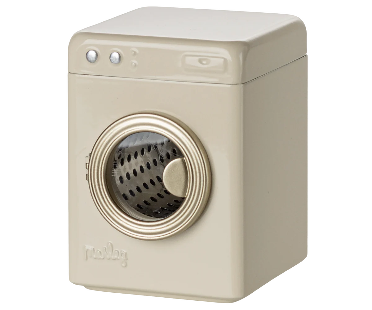 Maileg Toys Mouse Home Miniature Washing Machine - Off White
