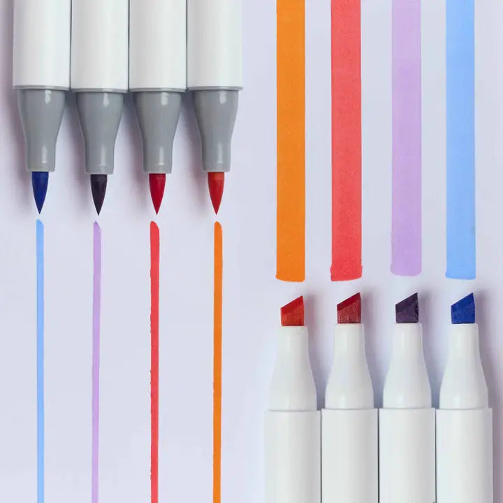 Omy Set Of 9 Smooth Ink Alcohol Markers