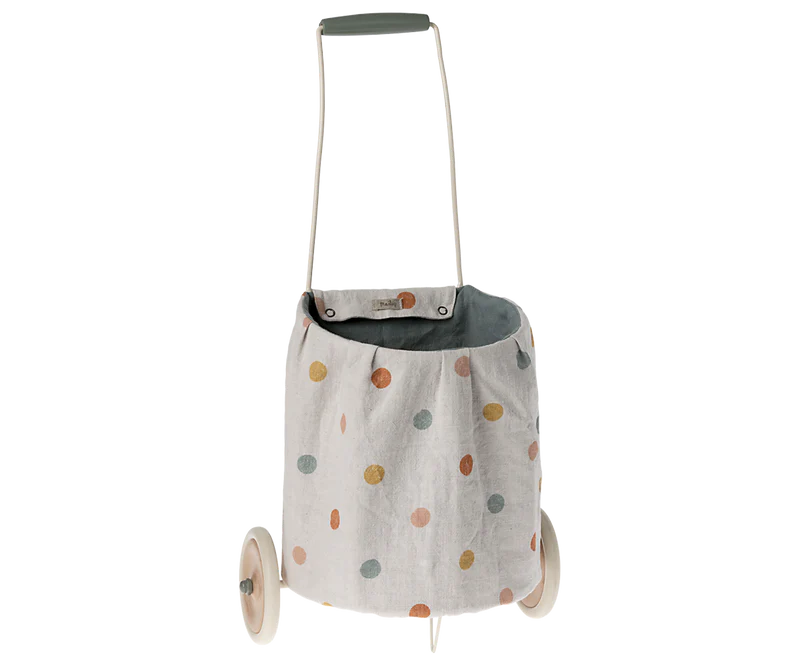 Maileg Toys Trolley Multi-Dots Blue