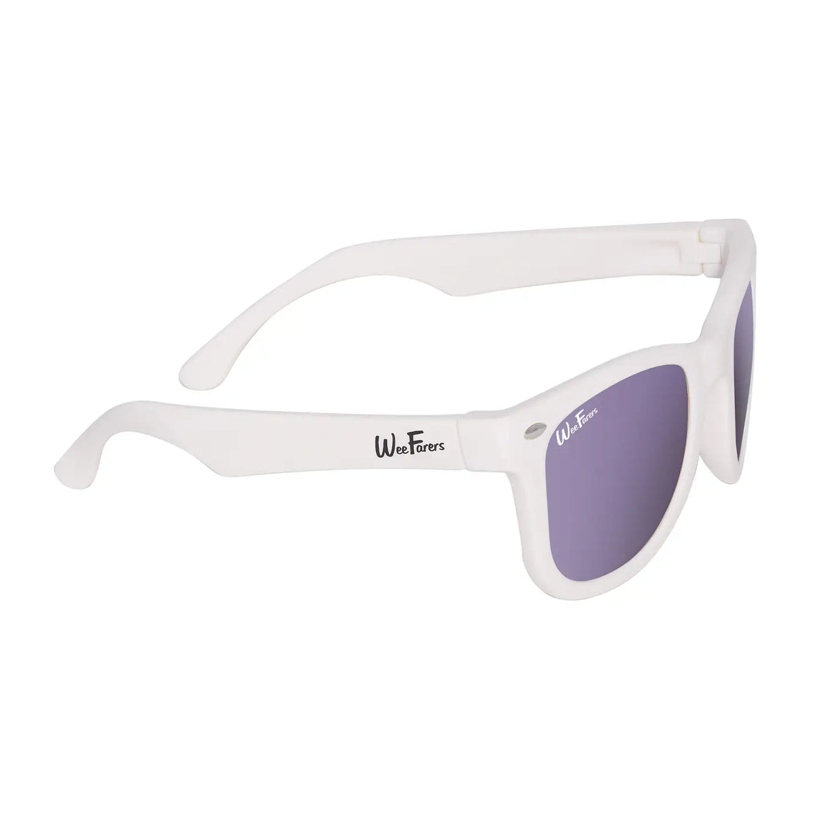 WeeFarers Polarized Baby Sunglasses White w Purple