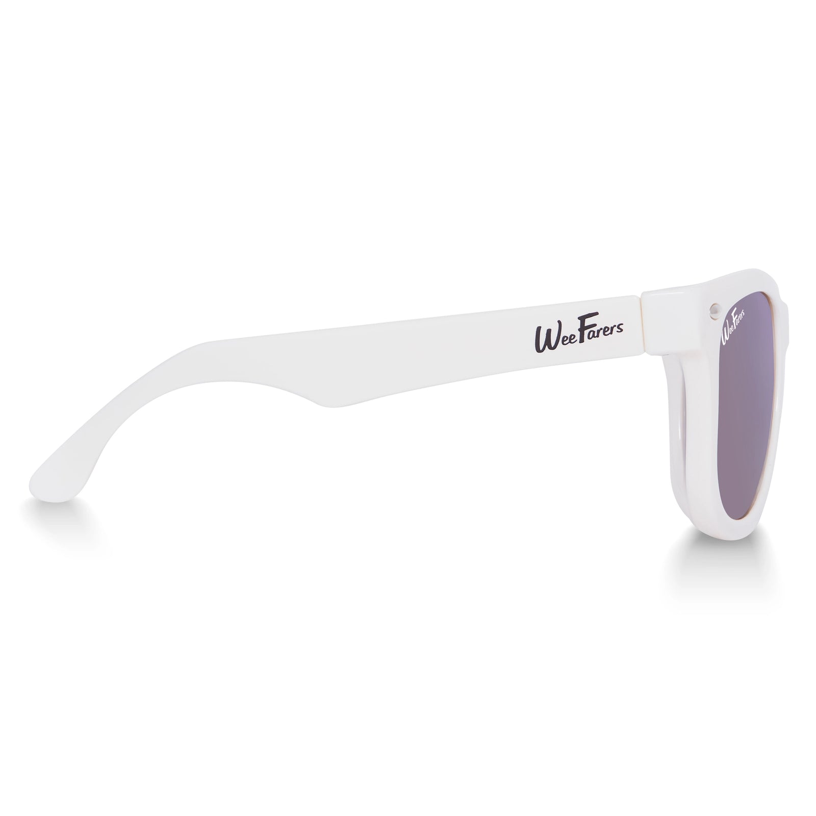 WeeFarers Polarized Baby Sunglasses White w Purple