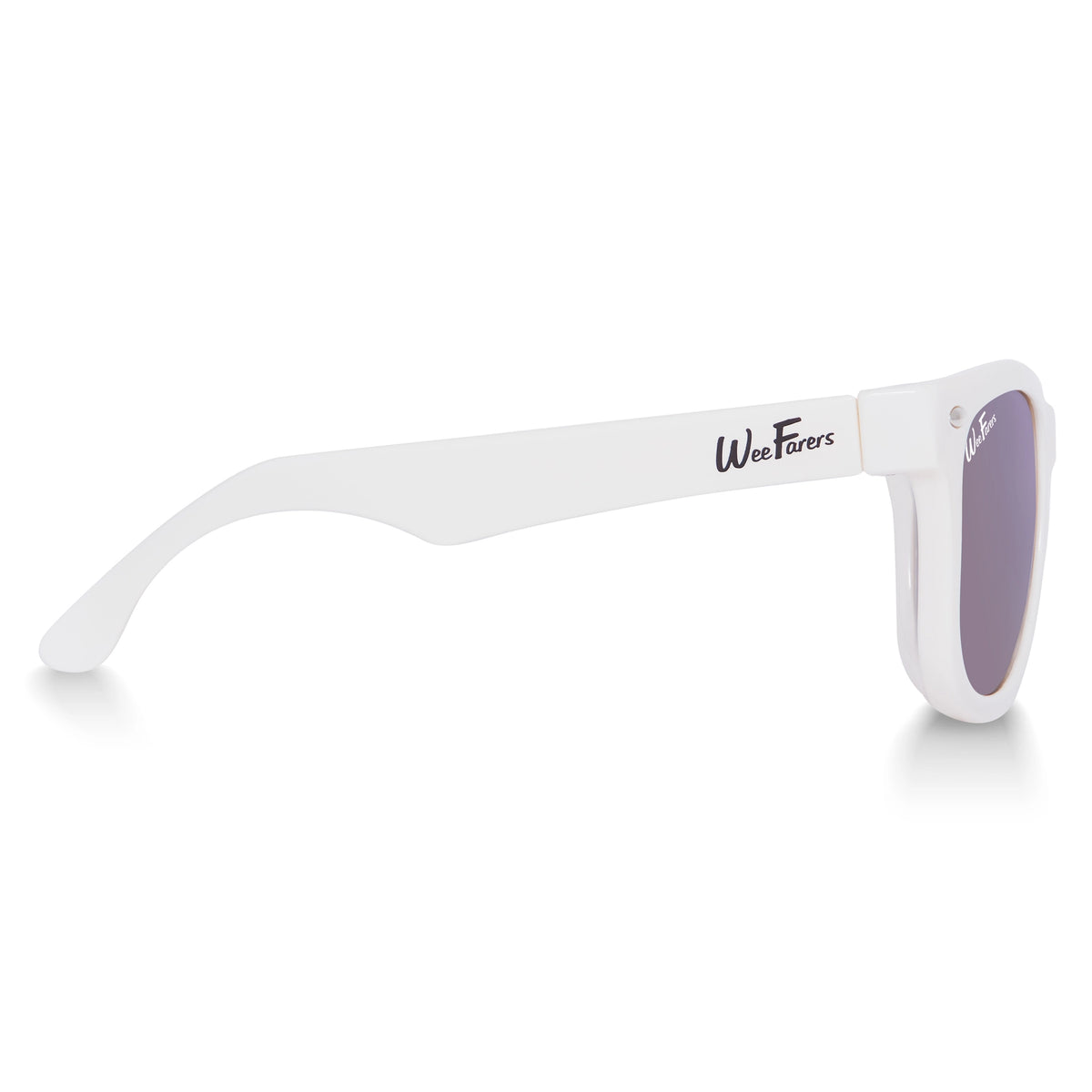 WeeFarers Polarized Baby Sunglasses White w Purple
