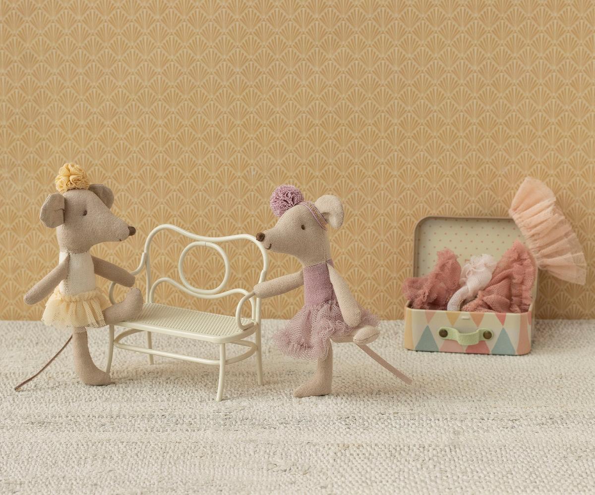 Maileg Toys Mouse Family Little Sister Ballerina - Off White