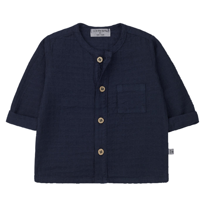 1+ In The Family Baby And Child Custo Shirt Blue-Notte