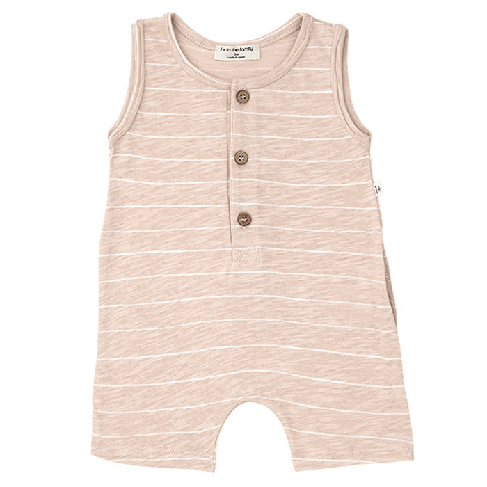 1+ In The Family Baby And Child Dan Romper Rose Pink Stripes