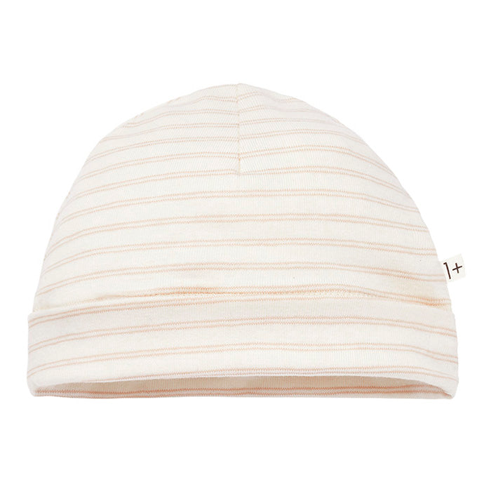 1+ In The Family Baby Eva Hat Blush Pink Stripes