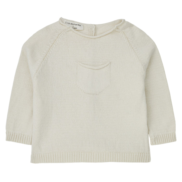 1+ In The Family Baby Lenon Sweater Cream