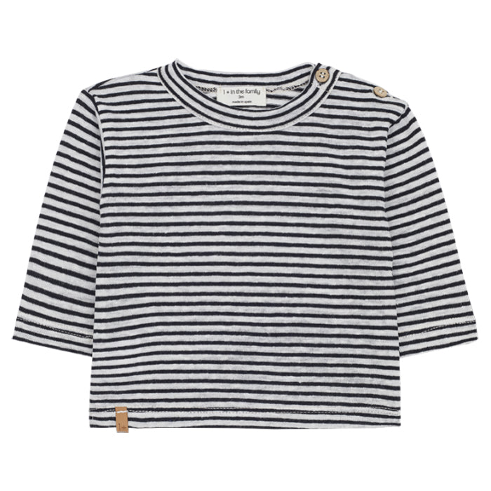 1+ In The Family Baby And Child Mikel T-shirt Blue-Notte Stripes