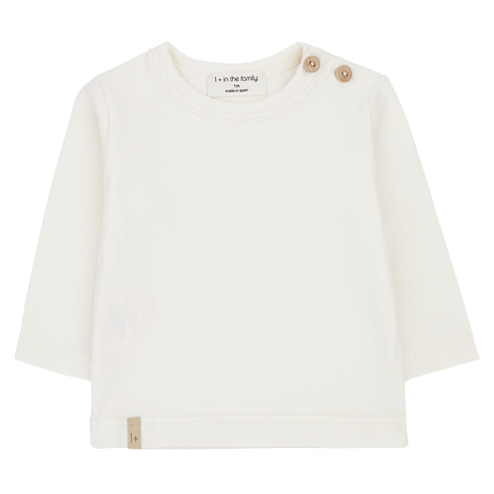 1+ In The Family Baby Noelle T-shirt Cream