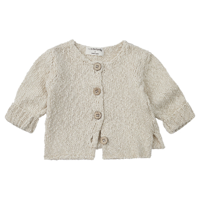 1+ In The Family Baby And Child Pepa Cardigan Natural Cream