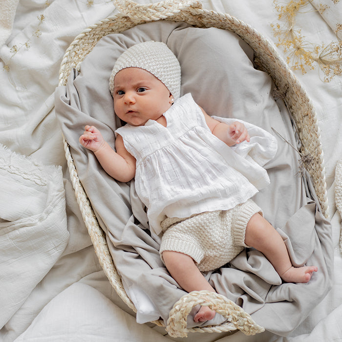 1+ In The Family Baby Uta Bloomers Ecru Cream