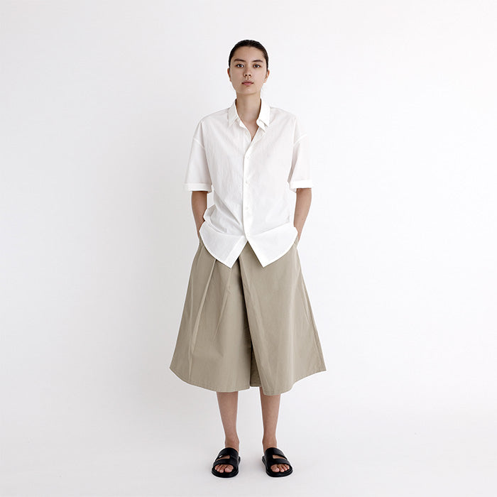 7115 By Szeki Pleated Culottes Pistachio Grey