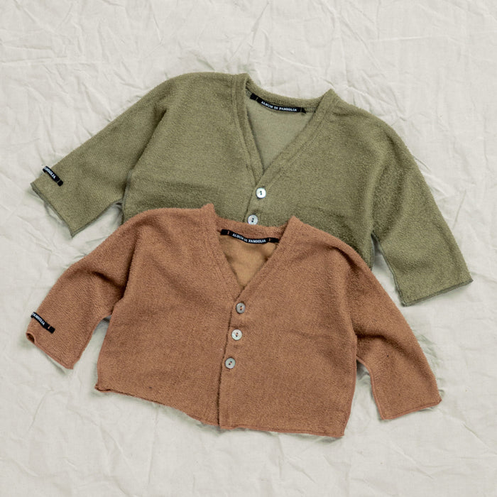 Album Di Famiglia Baby And Child Connie Cardigan Khaki Green