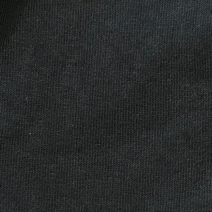 Close up of the bark grey jersey fabric.