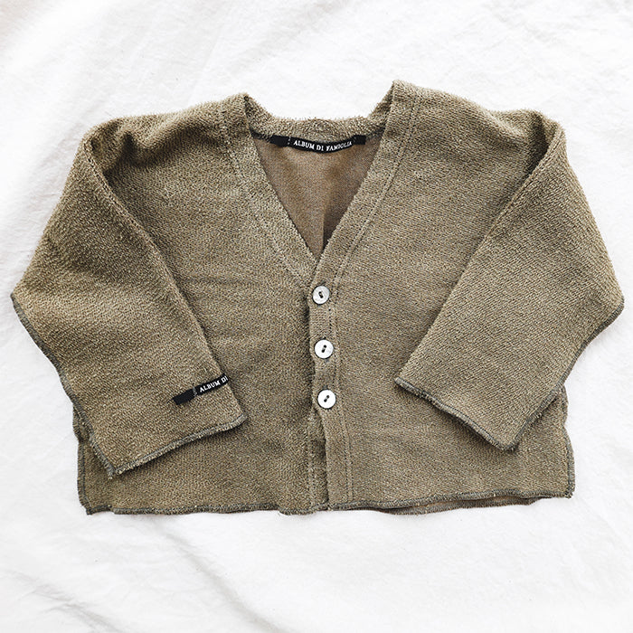 Album Di Famiglia Baby And Child Connie Cardigan Khaki Green