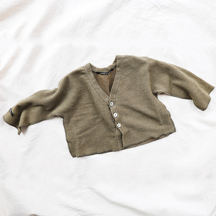 Album Di Famiglia Baby And Child Connie Cardigan Khaki Green