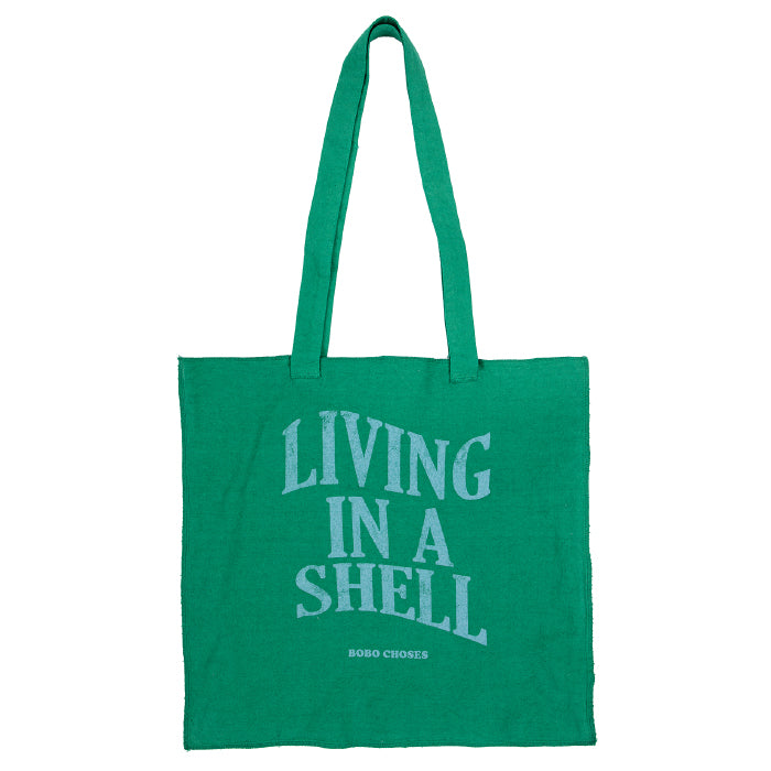 Bobo Choses Child Living In A Shell Tote Bag Green
