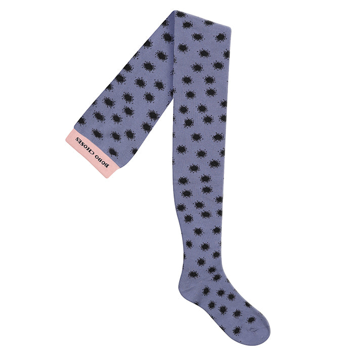 Bobo Choses Child Tights With All Over Spray Dots Pattern Purple