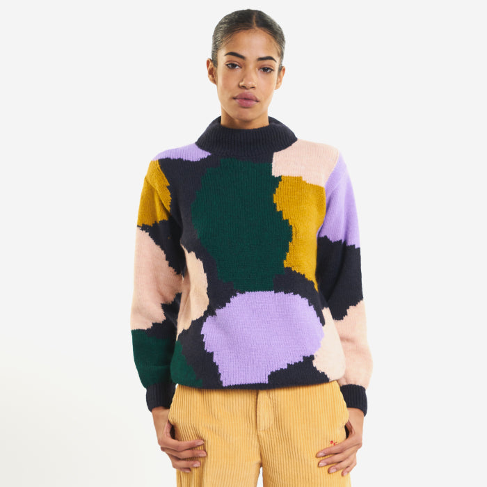 Bobo Choses Woman Jacquard High Neck Sweater Multicolour - Advice
