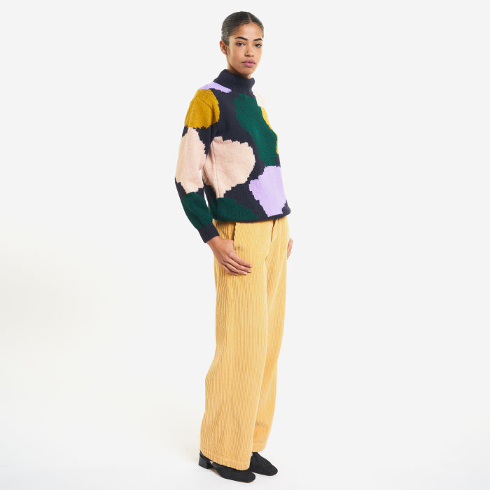 Bobo Choses Woman Jacquard High Neck Sweater Multicolour