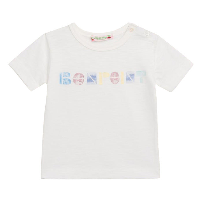 Bonpoint Baby T-shirt White With Bonpoint Print
