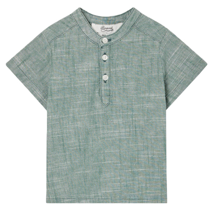 Bonpoint Baby Cesari Shirt Greyish Green