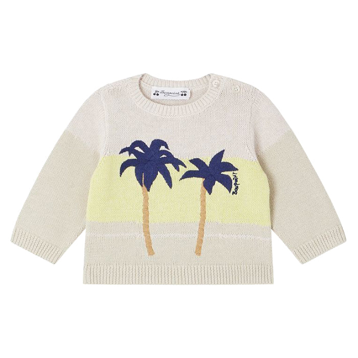 Bonpoint Baby Almire Sweater Sand Beige